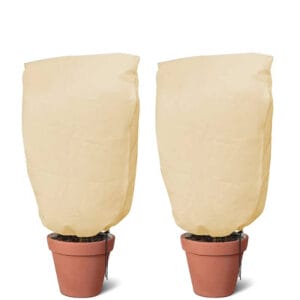 Set 2 Protezioni per piante Cappucci Beige