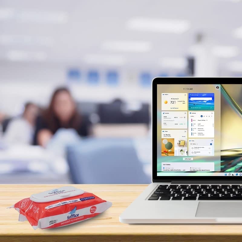 Salviettine igienizzanti superfici e mani