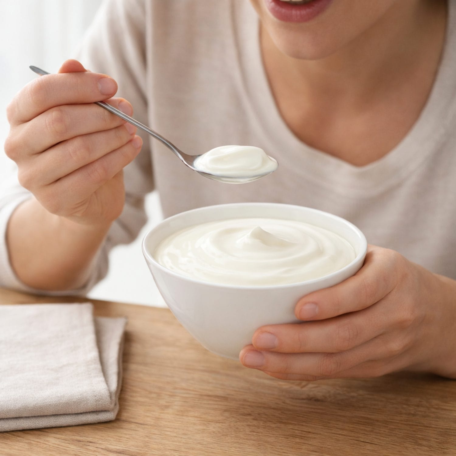 Ciotola bianca per yogurt in melamina resistente per colazione e dessert