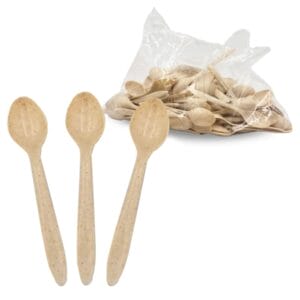 Cucchiaio granita biodegradabile in lignina 13 cm