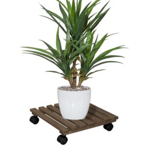 Carrello portavaso in legno 30×30 cm