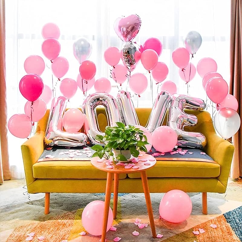 Palloncini gonfiabili rosa per decorare feste, eventi e anniversari