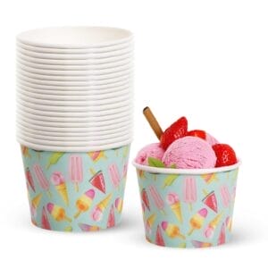 Coppette gelato carta da 120 ml
