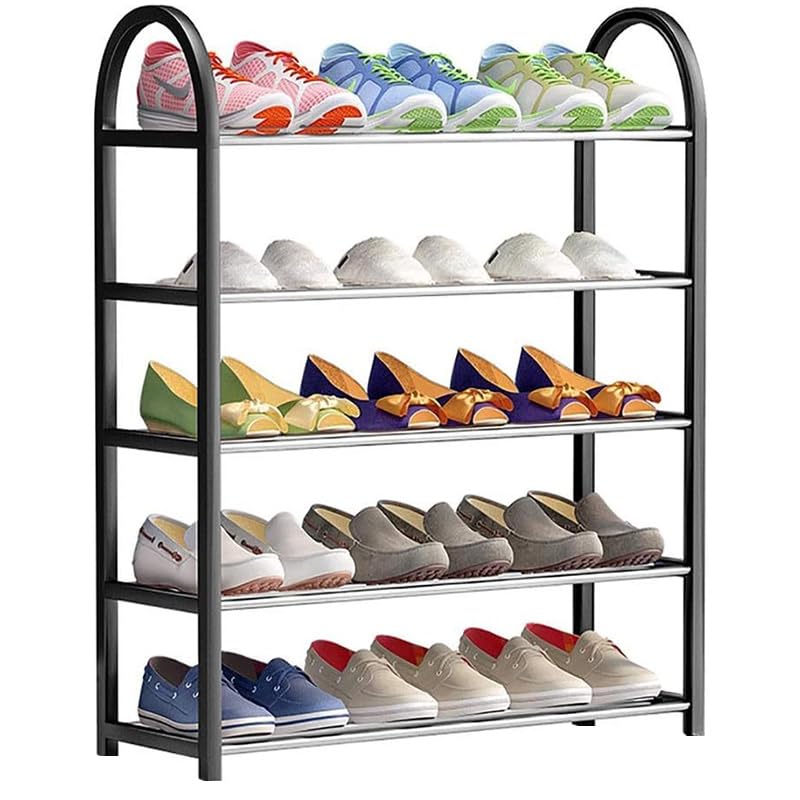 Organizer Per Scarpe Regolabile - Set Da 10 Pezzi Neri, Salvaspazio Per Armadi E Guardaroba - Foto 11