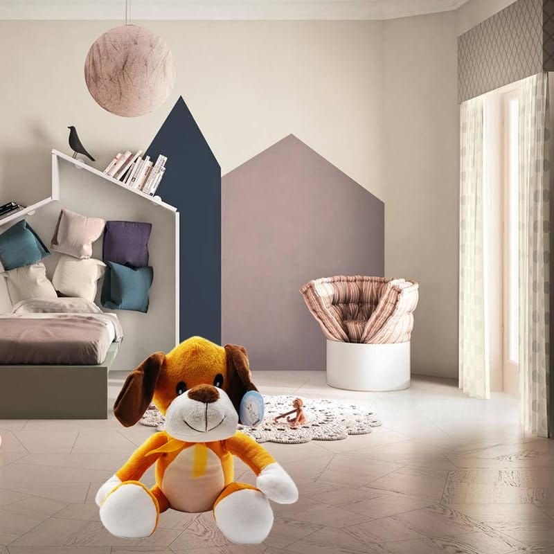 Peluche cagnolino 30 cm per arredo cameretta e regalo