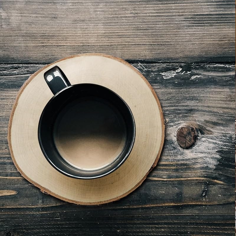 30 Dischi Di Legno Quadrati 10x10cm - Per Sottobicchieri, Decorazione, Pittura Fai Da Te