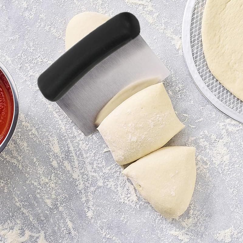 Raschietto Da Cucina Virsus In Acciaio Inox - 11x8.5 Cm Per Impasti, Pizza E Pane