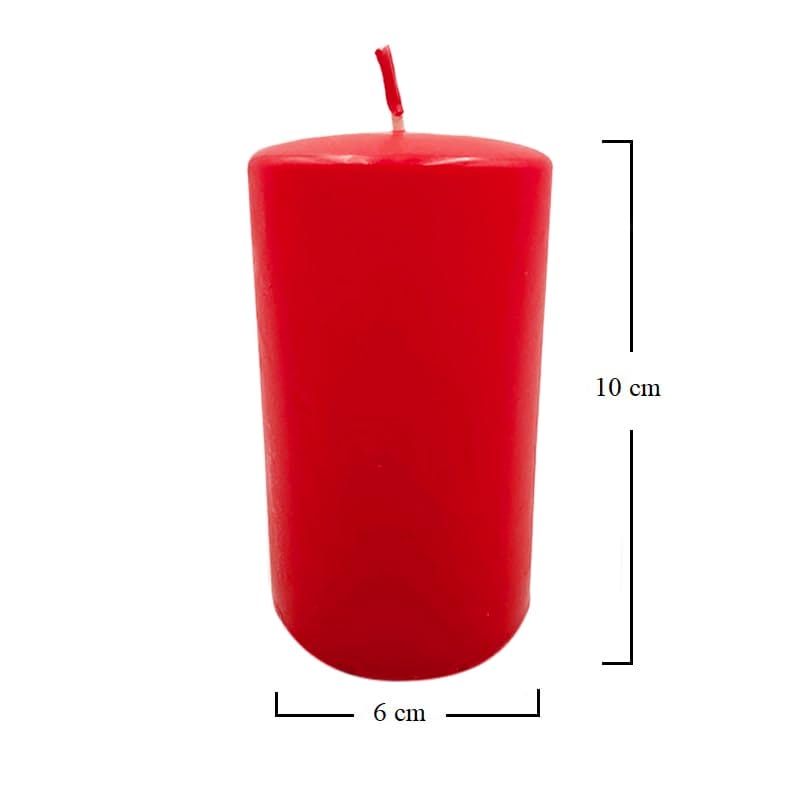 Candele Natalizie In Cera Rossa - Confezione Da 20 Pezzi, Altezza 11 Cm, Per Decorazioni Festive - Foto 8