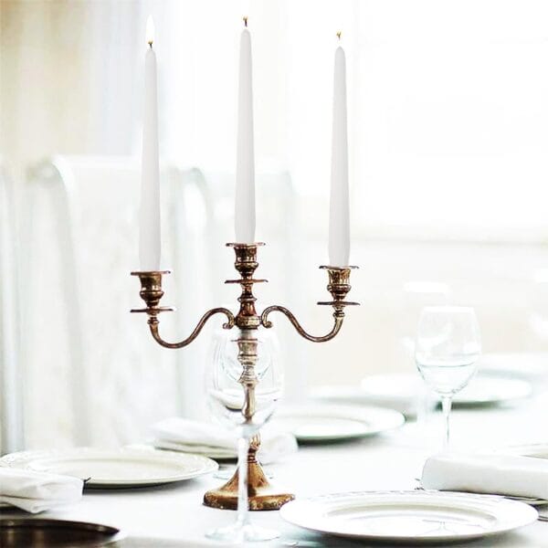 Candele Coniche 2,2 Cm H. 25 Cm 10 Pezzi - Nero - Foto 3