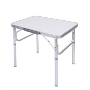 Tavolino da campeggio in alluminio pieghevole a valigetta