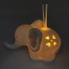 elefante-ceramica-profumatore Profumatore a forma di elefante in ceramica con luce LED per bomboniere