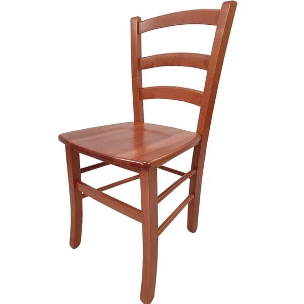 Sedia in legno massello paesana noce scuro