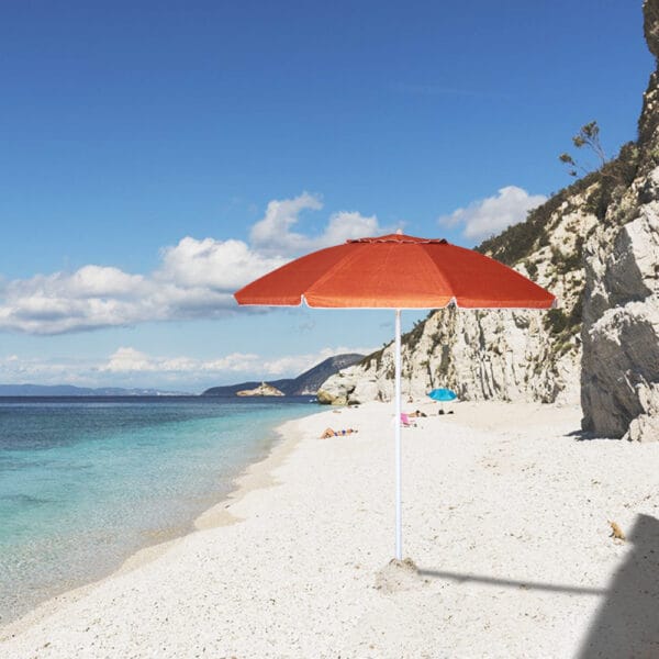 Ombrellone da spiaggia antivento e regolabile
