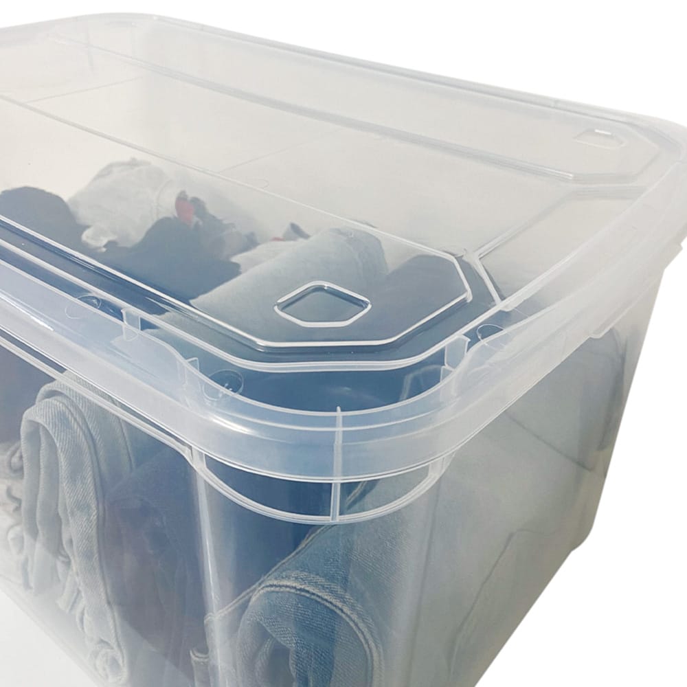 Scatole Trasparenti Spring Sicignano - Contenitori Organizzativi Con Coperchio 2 Litri Made In Italy - Foto 5