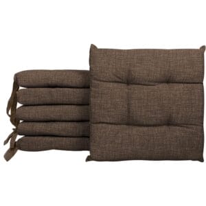 Set 6 Cuscini per sedie a tinta unita 40×40 cm