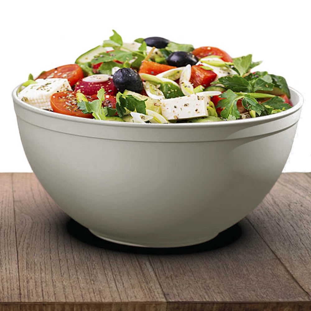 Set insalatiere beige 2L in plastica alimentare Made in Italy