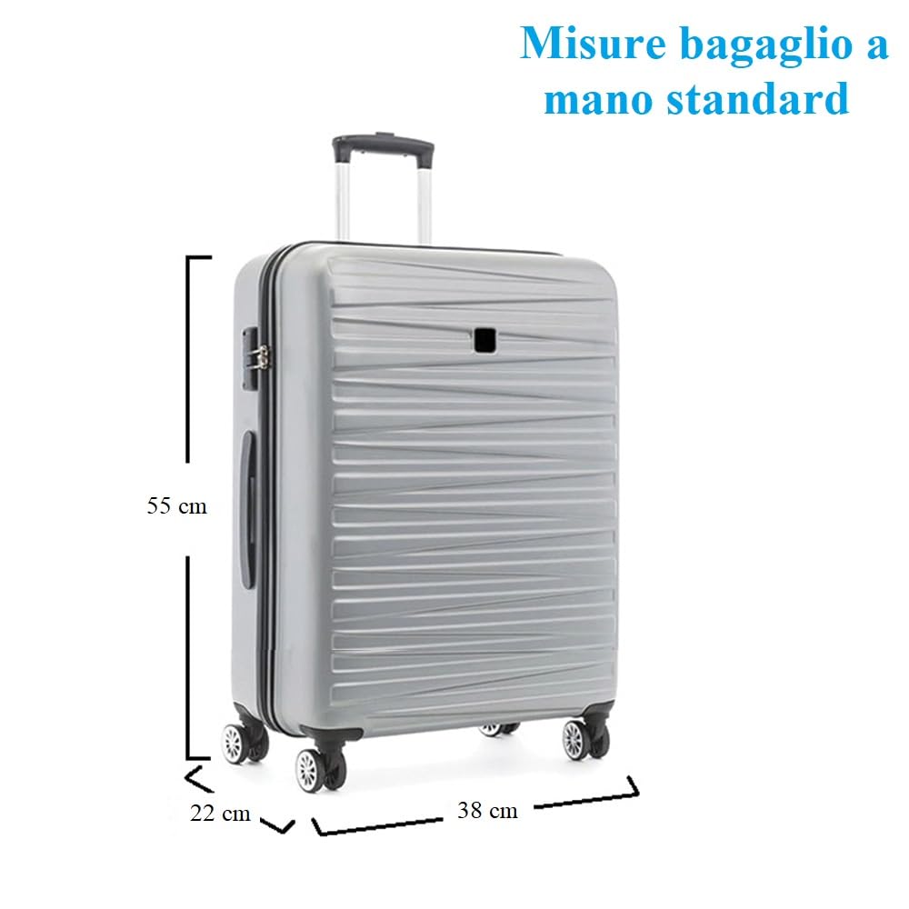 Valigia rigida in ABS Resistente con manico telescopico