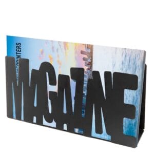 Portariviste da tavolo in metallo 34×8,5×18 cm