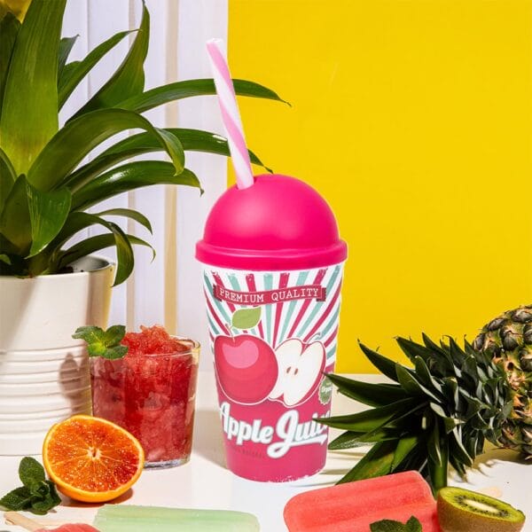 Bicchieri Termici Con Coperchio Bambù E Cannuccia - Set Da 4 X 360ml | Per Smoothie, Bubble Tea - Foto 6