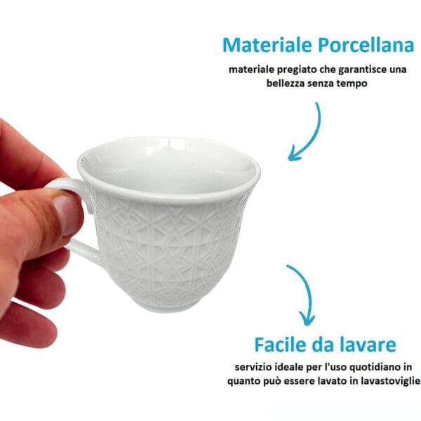 Tazza Da Caffè Blu Mnmale, Bcchere Blu Ndaco N Ceramca, Tazza - Foto 8