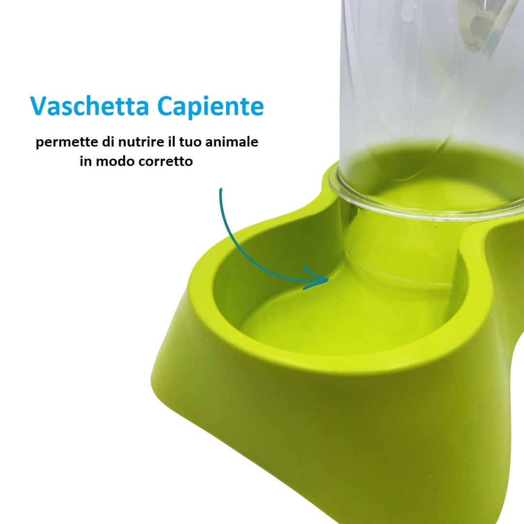 Dispenser Cereali E Cibo Hovea Da 5L - Per Muesli, Pasta, Crocchette Animali, Design Verticale, Bianco, Comodo E Pratico