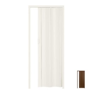 Porta a soffietto in PVC senza serratura 215×84 cm Bianca
