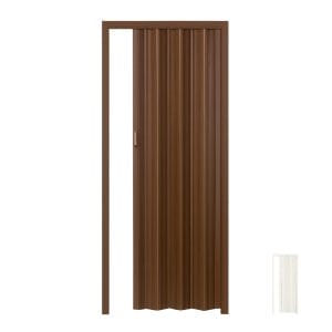 Porta a soffietto in PVC senza serratura 215×84 cm Rovere Venato