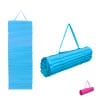 stuoia mare azzurra principale Stuoia mare imbottita 180x60 cm azzurra con tracolla trasporto