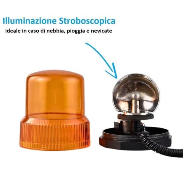 Lampada Led T10 T15 WY16W 12V 50W Arancione 10 Smd Cree Con Lente Per Freccia - Foto 7