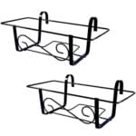 Set 2 Balconiere in ferro portata 15 kg - Balconiere da 50 cm
