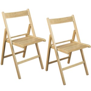 Sedia Pieghevole in Legno Naturale