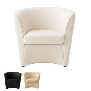 Poltrona Pozzetto in ecopelle Imbottita Artigianale