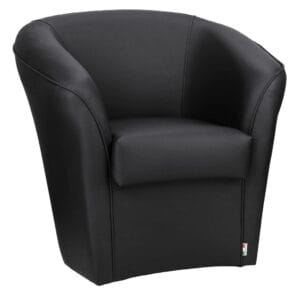 Poltrona Pozzetto in ecopelle Imbottita Artigianale