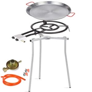 Set Paellera con padella, cavaletto e bruciatore