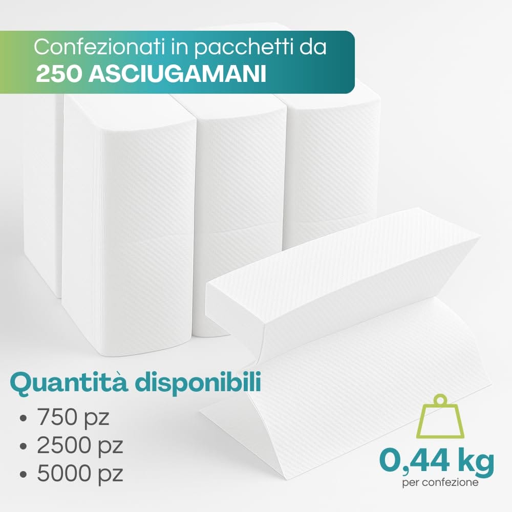 quantità sito - asciugamani a v - 20,5x21 cm