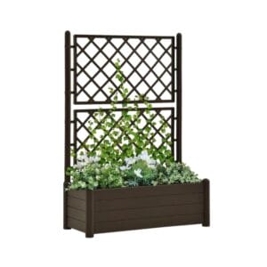 Fioriera Rettangolare con spalliera 100x43x142 cm