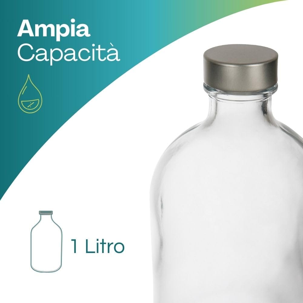 capacità bottiglia vetro