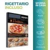 Ricettario incluso per pietra refrattaria in cordierite, libro di ricette per pizze, focacce e calzoni