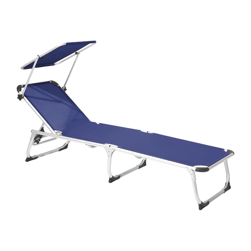 lettino allumibio blu