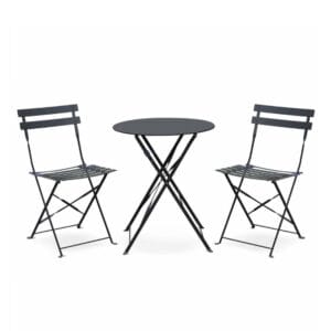 Set Bistrot con tavolo tondo e 2 Sedie