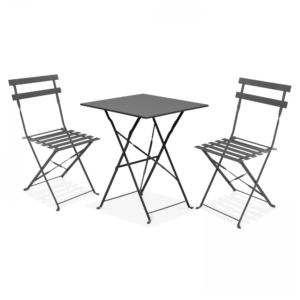Set Bistrot con tavolo quadrato e 2 Sedie