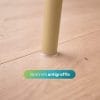 gommini antiscivolo sedia ovale beige Sedia beige con gommini antigraffio