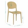 sedie-beige-ovali-misura Sedia beige 80x55x43,5 cm con seduta 45 cm