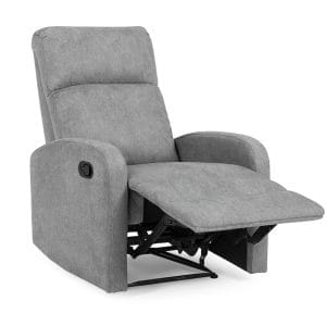 Poltrona manuale con poggiapiedi in tessuto – Poltrona Sogno