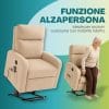 alzapersona-poltrona-reclinabile-automatica-tortora chiaro Poltrona relax elettrica con meccanismo alzapersona, ideale per supporto nella fase di risalita