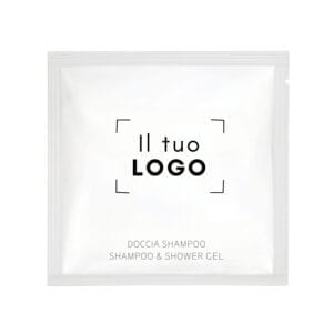 Bustine shampoo monouso per Hotel personalizzate con Logo
