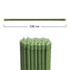 Stecche sostegno piante acciaio 240 cm rivestite in plastica verde