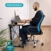 sedia da ufficio nera ergonomica Sedia da ufficio ergonomica con supporto lombare e portata massima 100kg