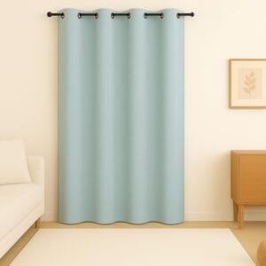 Tenda oscurante con occhielli metallici