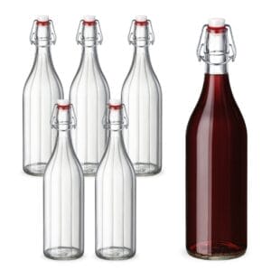 Bottiglia vetro da 1 Litro chiusura ermetica